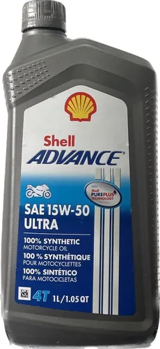Shell Advance 15w50 Ultra 4t - 6 Litros