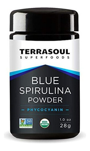 Terrasoul Superfoods Espirulina Azul Organica En Polvo (en