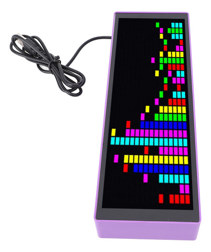 Analizador De Pantalla De Espectro Musical 16x24 Rgb 12 Dyna
