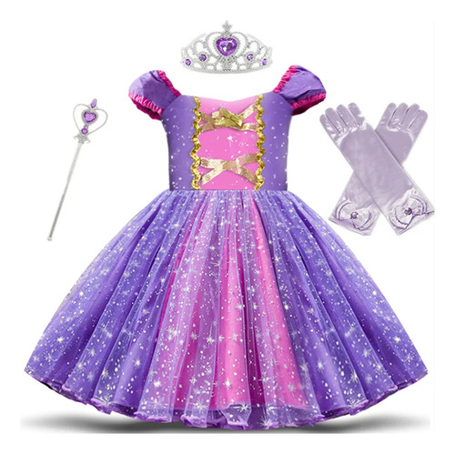 Vestido De Princesa Para Niña Pequeña Babi Party, Vestido Tu