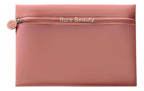Rare Beauty Bag Cosmetiquera Amplia Find Comfort Pouch Color Rosa Oscuro Diseño De La Tela Liso