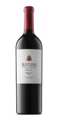 Vino Rutini Single Vineyard Altamira Merlot Caja 4x750ml