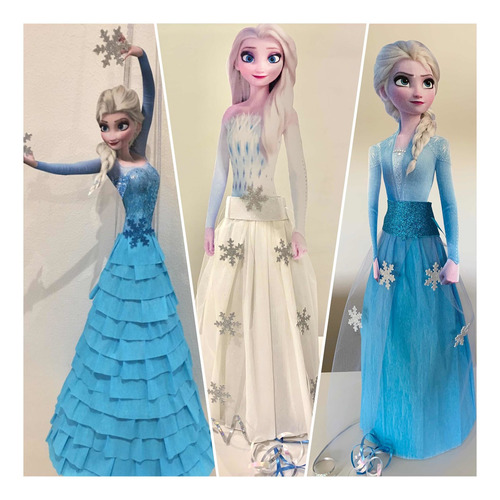 Piñata Elsa Vestido Blanco Frozen 2 | MercadoLibre