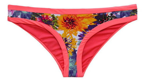 Calzón Bikini Clásico Estampado Naranja