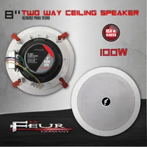Comprar 2 X Cornetas 8 De Techo 100w \u002F 70v Feur Fu-888t ( Par )