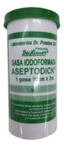Gasa Iodoformada Aseptodick 10cm X 2m Dickinson En Tubo