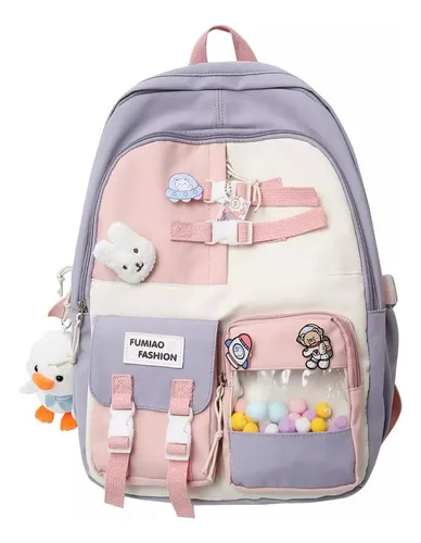 Mochila con ruedas para niñas, mochila con ruedas, mochilas para primaria  con lonchera y estuche para lápices, rosado1, Estética