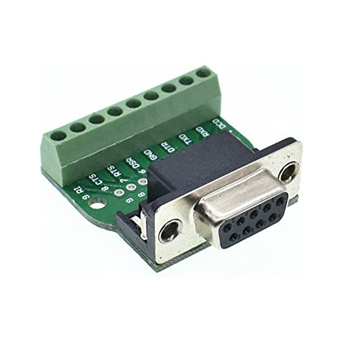 Hthau D-sub Conector Soldadura 9 Pine Db9 Rs232 Serie Hembra