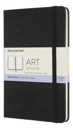 Libreta  Cuaderno Moleskine De Dibujo / Mediano / Negro