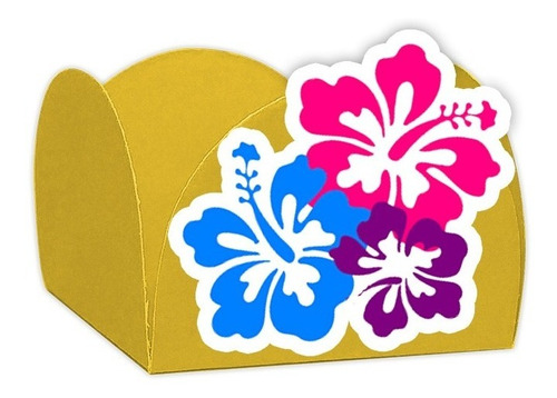 Forminha Doce Flores 2 Festa Havaiana - 100un Lembrafesta | Parcelamento  sem juros