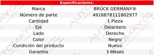 Un Soporte De Defensa Delantero Derecho Bruck Bora 2005-2010