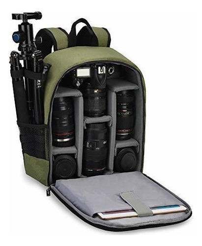 Caden Camera Mochila Bolsa Profesional Para Dslr / Slr Cama