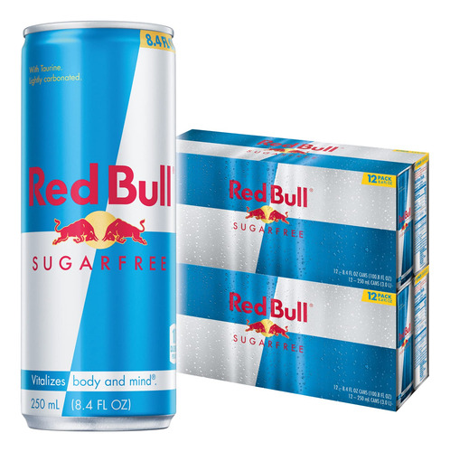 Red Bull Sin Azucar, Latas De 8.4 Onzas, Paquete De 12 (cuen