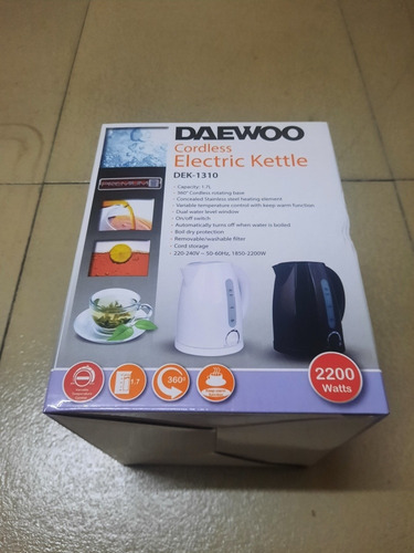 Imagen 6 de 7 de Pava Eléctrica Matera Daewoo Dek-1310 Corte Mate 1850w