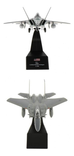 2 Piezas 1: 100 Escala F-22 Avión + Modelo Fundido A