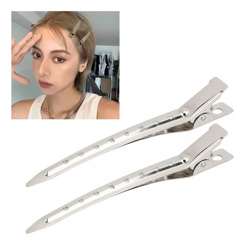 Pinzas De Metal Para El Pelo Con Pico De Pato, 100 Piezas, S