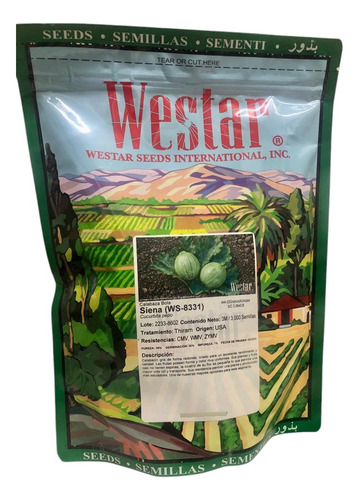 Semilla De Calabaza Redonda Hibrida Siena F1 Westar Seeds