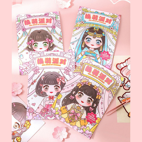 4pcs Make A Face Sticker Books, Faça Seus Estilo A