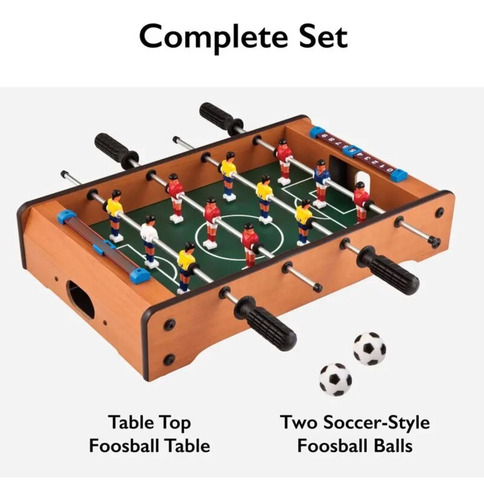 Juego De Futbol Para Mesa Mini Taca Taca Portatil De Madera