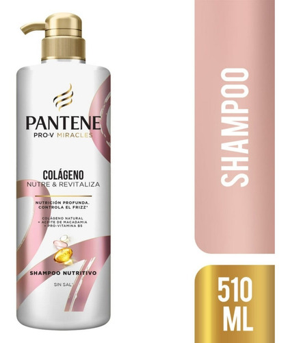 Shampoo Pantene Pro-v Miracles Colágeno Nutre Revitaliza 510