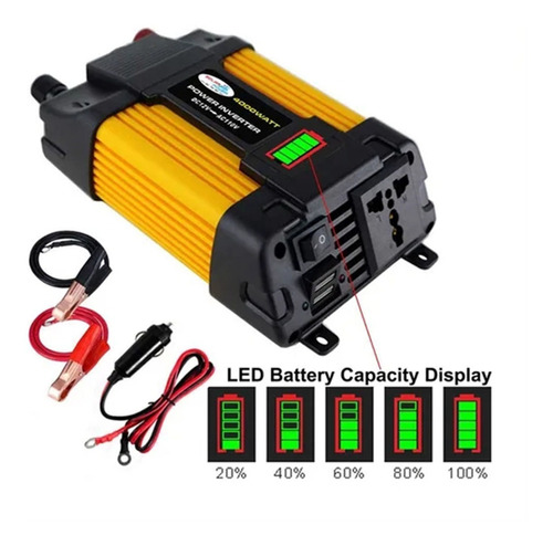 Inversor De Onda Sinusoidal Modificada Multifuncional 4000w