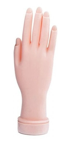 Mão Articulada Treino Manicure Unhas Gel Silicone Postiçakit