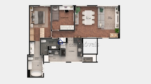 Imagem 9 de 15 de Apartamento À Venda Em Higienópolis, 90 M², 2 Dormitórios, 1 Suíte ! - Ap2646at