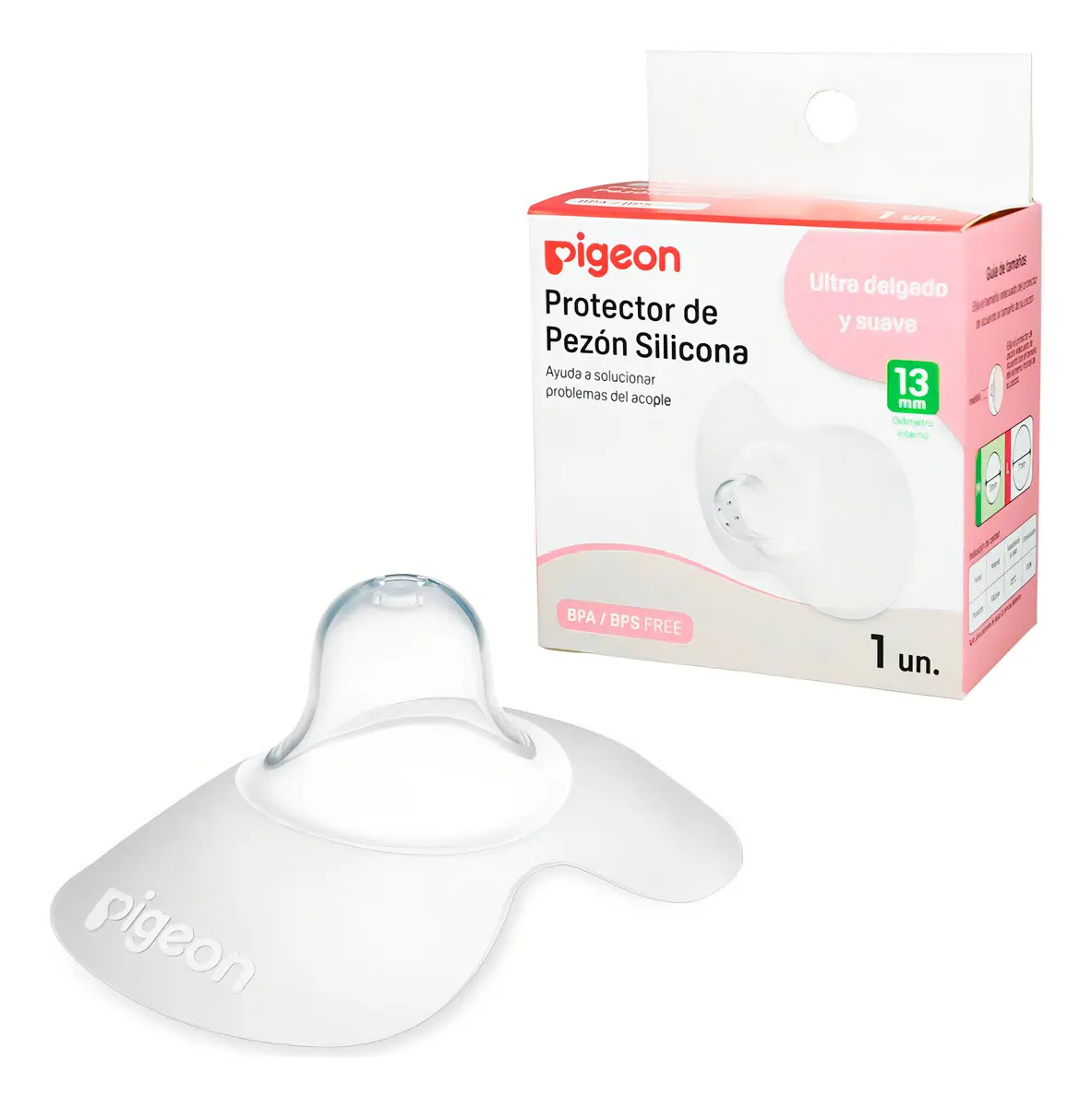 Protector De Pezon De Silicona 1u Pigeon Talla 13mm