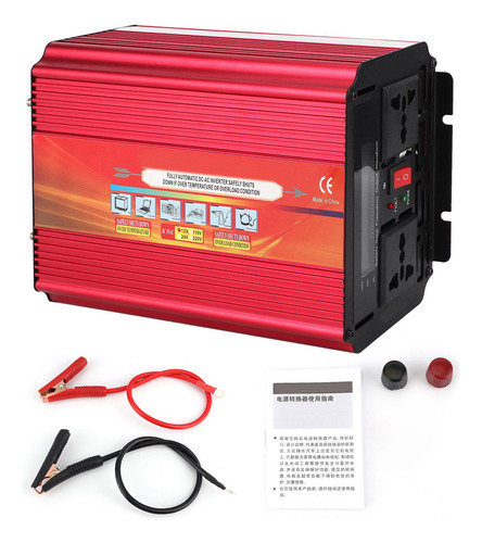 Lcd 2000w Power Inverter High Power 2 Universal Sockets Dual