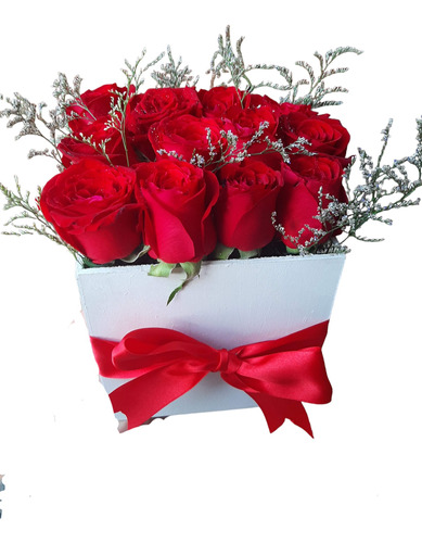 Box 12 Rosas Envíos De Flores Flores A Domicilio