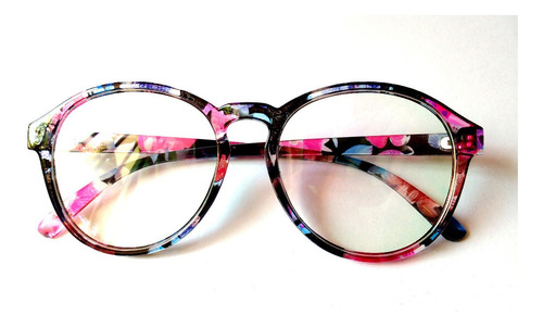 Marco Lentes Óptico Round Miltzen Colorful Print Floreado M