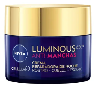 Crema Facial Noche NIVEA Luminous con Ácido Hialurónico 50ml Tipo de piel Todos