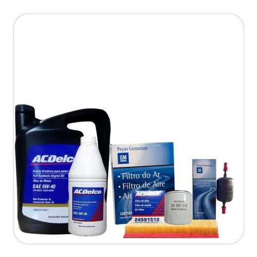 Kit Filtros Chevrolet Astra Nafta+aceite Acdelco 5w40 100%