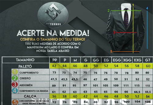 Terno Slim Masculino Completo Com Colete - Envio Expresso