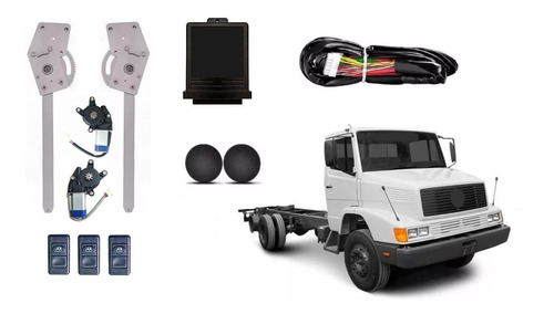 Kit Vidro Eletrico Caminhão Mb Hpn Bicudão 91 A 00 24v