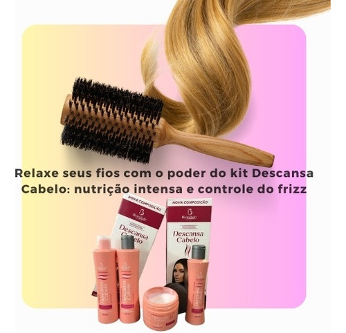 Kit Capilar Liso Com Força + Descansa Cabelo Beleza De Salão