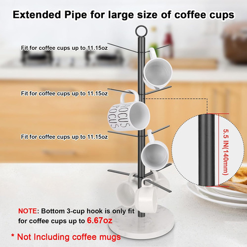 Soporte Para Tazas, Soporte Para Tazas De Café, Base Gruesa