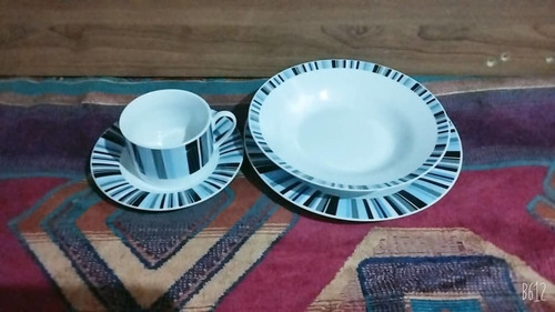 Imagen 5 de 6 de Vajilla 4 Puestos 16 Piezas Hermoso Diseño Loza Ceramica