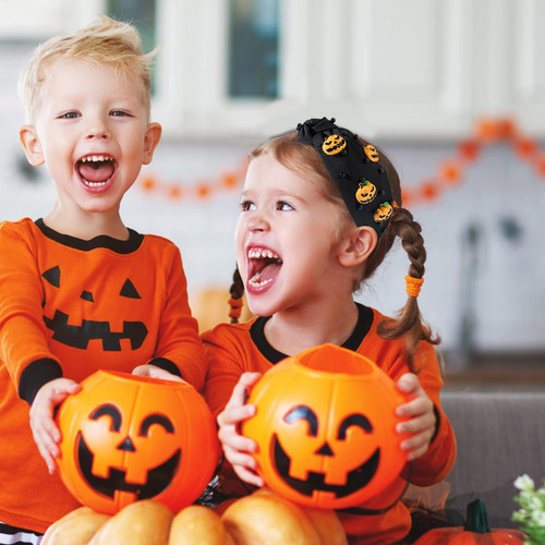 Diadema De Calabaza De Halloween Diadema De Halloween Knotte