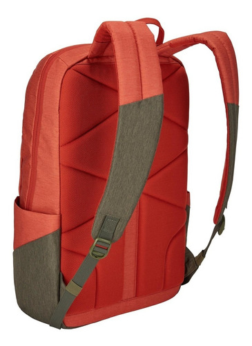 Imagem 3 de 9 de Mochila Para Notebook Lithos 20 L - Rooibos/forest - Thule