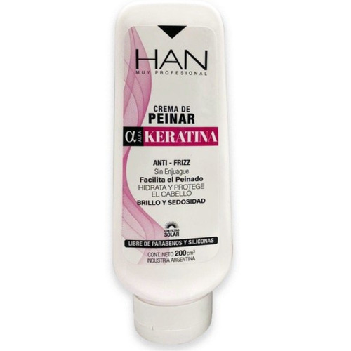 Crema De Peinar Han Keratina Anti Frizz Filtro Solar 200cm3