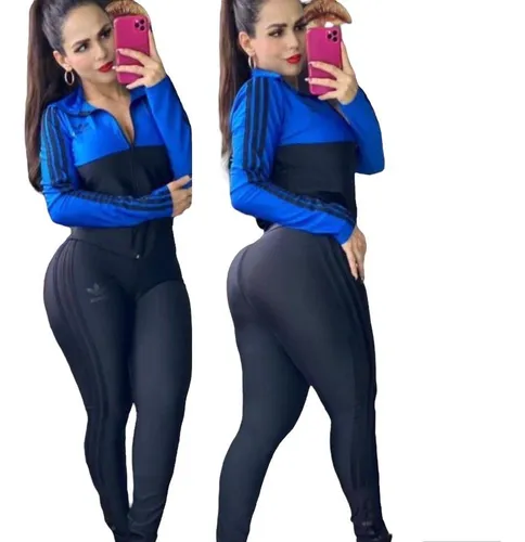 Conjunto Deportivo 2 Piezas Dama Lycra Fit + Blusa Ropa Gym