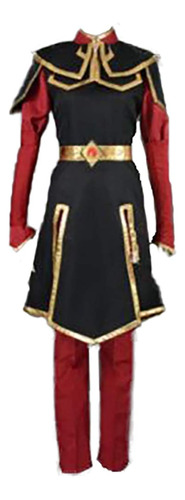 Adulto Azula Cosplay Traje Para Hombre Rojo Traje Halloween