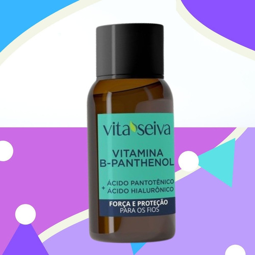 Imagem 2 de 9 de Vitamina B-pantenol Capilar Vita Seiva 30ml
