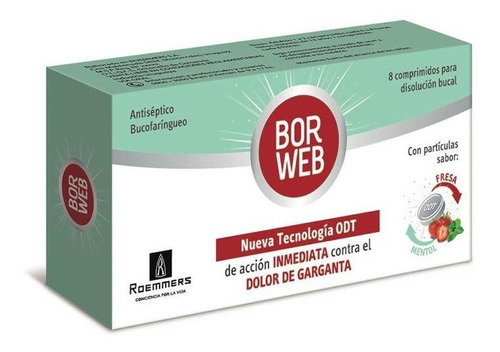 Borweb Odt Fresa Mentol X 8 Comprimidos