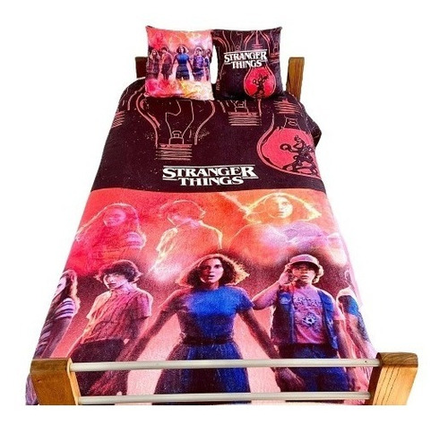 Manta Stranger Things + 2 Fundas Almohadon