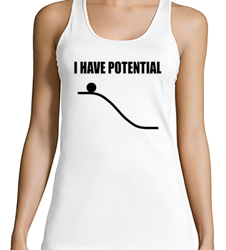 Musculosa Mujer Punto Linea Energia Potencial Fisica