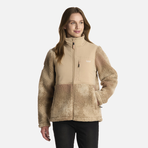 Polar Mujer Glaciar Sherpa-pro Jacket Print Caqui Lippi I25