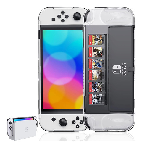 Trconk Funda Protectora Acoplable Para Nintendo Switch Oled,