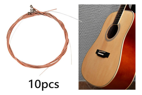 Juego De 10 Cuerdas De Guitarra, Cuerdas De Guitarra Rojo